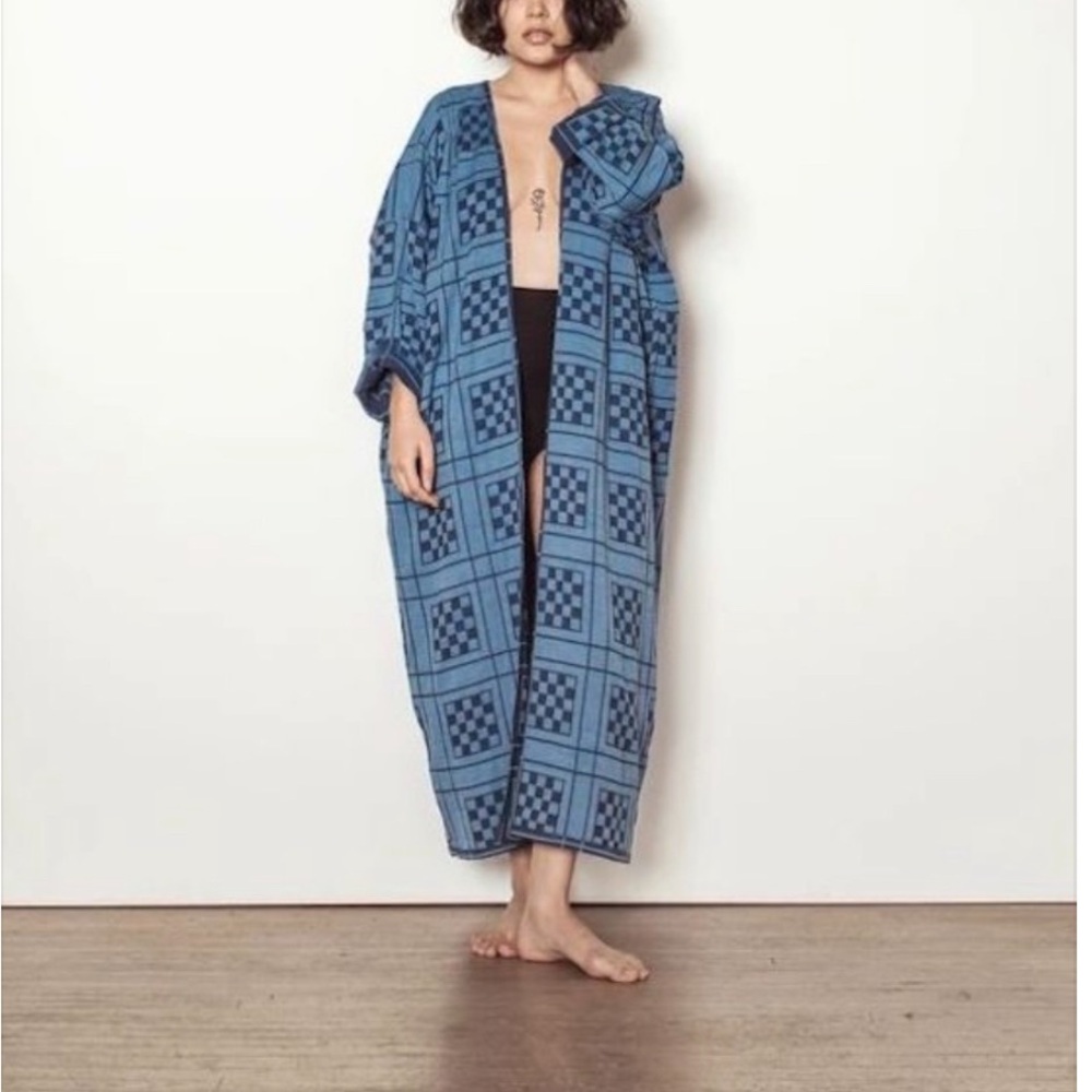 Ace & Jig Reversible Duster Atlantis/Sail Doublecloth XS